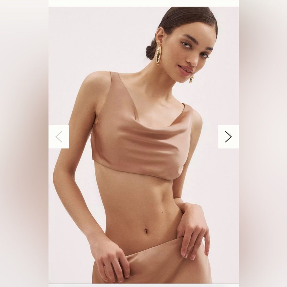 Sleek Satin Crop Top